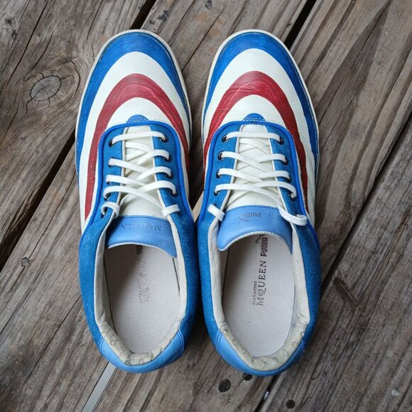 Alexander McQueen x Puma Sneakers US 11 | Red White Blue | With Box - Picture 2 of 9